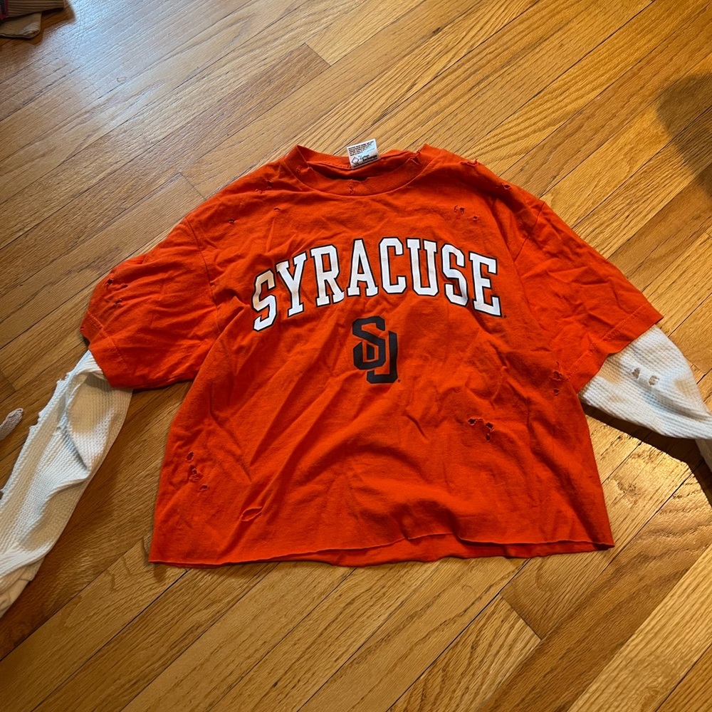 Vintage Syracuse long sleeve top (t shirt with attached long sleeves)